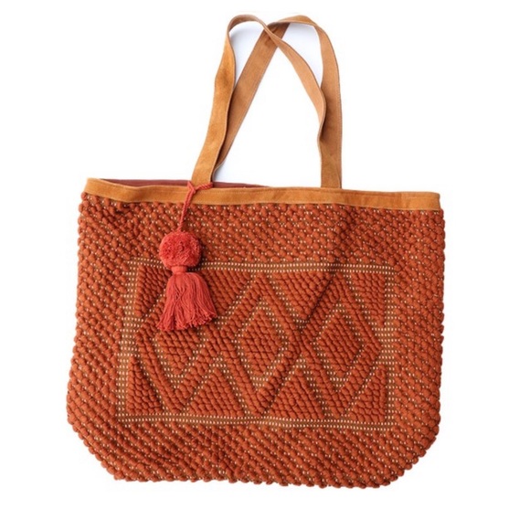 💕HP💕Boho orange tote bag - Picture 3 of 12